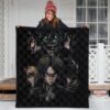 Attack On Titan Anime Premium Quilt - Evil Eren Titan Vs Human Battle Black Quilt Blanket 3