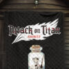 Attack On Titan Anime Premium Quilt - Funny Chibi Cleaning Levi In Jar Bottle Trap Quilt Blanket 7