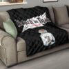 Attack On Titan Anime Premium Quilt - Funny Chibi Cleaning Levi In Jar Bottle Trap Quilt Blanket 15