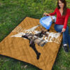Attack On Titan Anime Premium Quilt - Handsome Levi Fighting Wind Blade White Wing Quilt Blanket 9