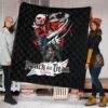 Attack On Titan Anime Premium Quilt - Levi And Colossal Titan Transform Quilt Blanket 1