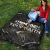 Attack On Titan Anime Premium Quilt - Levi Fighting Strengthen Your Faith Chains Quilt Blanket 9