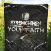 Attack On Titan Anime Premium Quilt - Levi Fighting Strengthen Your Faith Chains Quilt Blanket 5
