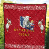 Attack On Titan Anime Premium Quilt - Merry Christmas AOT Armin Cosplay Snowman Red Quilt Blanket 5