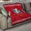 Attack On Titan Anime Premium Quilt - Merry Christmas AOT Armin Cosplay Snowman Red Quilt Blanket 15