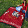 Attack On Titan Anime Premium Quilt - Merry Christmas AOT Armin Cosplay Snowman Red Quilt Blanket 9