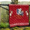 Attack On Titan Anime Premium Quilt - Merry Christmas AOT Armin Cosplay Snowman Red Quilt Blanket 13