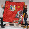 Attack On Titan Anime Premium Quilt - Merry Christmas Levi Ackerman Steal Gifts Quilt Blanket 1