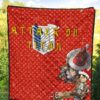 Attack On Titan Anime Premium Quilt - Merry Christmas Levi Ackerman Steal Gifts Quilt Blanket 5