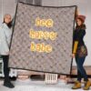 Bee Happy Babe Cute Tiny Patterns Premium Quilt Blanket 1