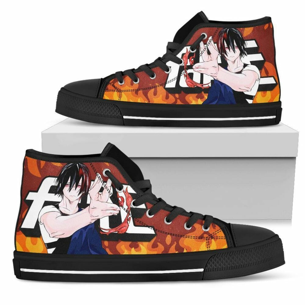 Benimaru Shinmon Fire Force Sneakers Anime High Top Shoes Gift