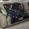 Black Spider Man Premium Quilt Blanket Movie Home Decor Custom For Fans 15