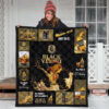 Black Velvet Quilt Blanket All I Need Is Whisky Gift Idea 3