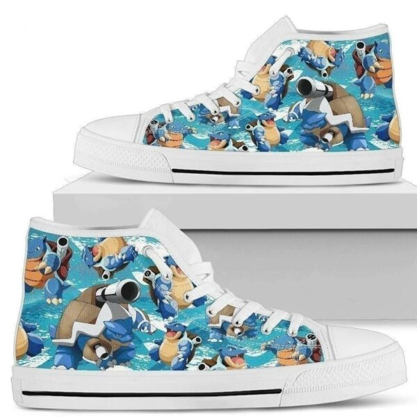 Blastoise Shoes High Top For Poke Fan Gift Idea