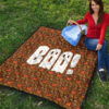 Boo!! Halloween Pumpkin Doodle Patterns Premium Quilt Blanket 9