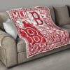 Boston Red Sox Quilt Blanket For Fan Gift Idea 15