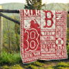 Boston Red Sox Quilt Blanket For Fan Gift Idea 13