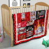 Budweiser Quilt Blanket Funny Gift Idea For Beer Lover 21