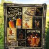 Bulleit Bourbon Quilt Blanket Whiskey Inspired Me Gift Idea 5