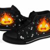 Calcifer Sneakers Howl Moving Castle High Top Shoes Fan Gift 3