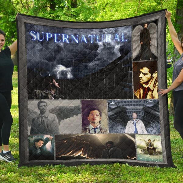 Castiel Supernatural Premium Quilt Blanket Movie Home Decor Custom For Fans