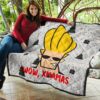 Christmas Premium Quilt | Cool Johnny Bravo Wow Xmamas Patterns Quilt Blanket 11