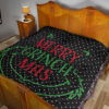 Christmas Premium Quilt | Grinch Face From Text Merry Grinch Mas Quilt Blanket 19