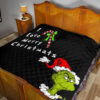 Christmas Premium Quilt | Grinch Love Merry Christmats Candy Cane And Bomb Quilt Blanket 19