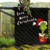 Christmas Premium Quilt | Grinch Love Merry Christmats Candy Cane And Bomb Quilt Blanket 13