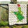 Christmas Premium Quilt | Grinch Steal Xmas Tree Sock Patterns Quilt Blanket 13