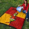 Christmas Premium Quilt | Grinchffindor Grinch Hogwarts Gryffindor Red Yellow Quilt Blanket 9