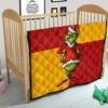 Christmas Premium Quilt | Grinchffindor Grinch Hogwarts Gryffindor Red Yellow Quilt Blanket 21