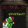 Christmas Premium Quilt | Grinchmat Grinch Stealing Xmas Artwork Quilt Blanket 7