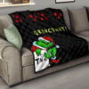 Christmas Premium Quilt | Grinchmat Grinch Stealing Xmas Artwork Quilt Blanket 15