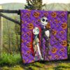 Christmas Premium Quilt | Jack And Sally Evil Pumpkin Patterns Quilt Blanket 13