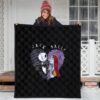 Christmas Premium Quilt - Jack And Sally Love Big Two Half Heart Quilt Blanket 3