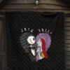 Christmas Premium Quilt - Jack And Sally Love Big Two Half Heart Quilt Blanket 7