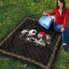 Christmas Premium Quilt | Jack And Sally Love Evil Jack Patterns Quilt Blanket 9