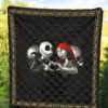 Christmas Premium Quilt | Jack And Sally Love Evil Jack Patterns Quilt Blanket 5