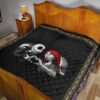 Christmas Premium Quilt | Jack And Sally Love Evil Jack Patterns Quilt Blanket 19