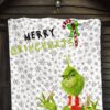 Christmas Premium Quilt | Merry Grinchmats Grinch Smiling Candy Cane Gift Quilt Blanket 7