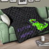 Christmas Premium Quilt | Reptar Wishes Green Dinosaur T-Rex Quilt Blanket 17