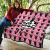 Christmas Premium Quilt | RIP Knife Through Skull Coffin Patterns Quilt Blanket 11