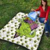 Christmas Premium Quilt | Smiling Happy Reptar T-Rex Head Patterns Quilt Blanket 9