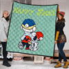 Christmas Premium Quilt | Snoopy And Charlie Brown Walking Snowing Quilt Blanket 1