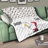 Christmas Premium Quilt | Snoopy Claus Cookies Candy Cane Patterns Quilt Blanket 17