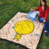 Christmas Premium Quilt | Walking Neutral Face Emoji Wonder Xmas Yet Quilt Blanket 9