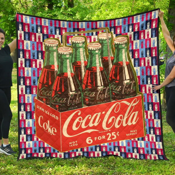 Coke Cola Retro Aesthetic Patterns Premium Quilt Blanket