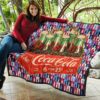 Coke Cola Retro Aesthetic Patterns Premium Quilt Blanket 11