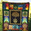 Colorful Graphic Tree of Life Quilt Blanket For Earth Lover 1